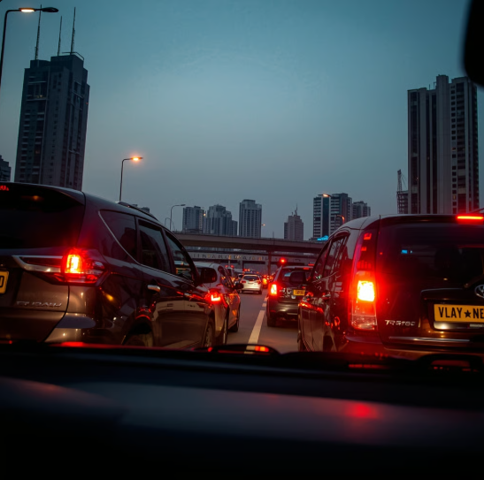True wealth meaning financial independence not luxury car stuck in Bangalore traffic